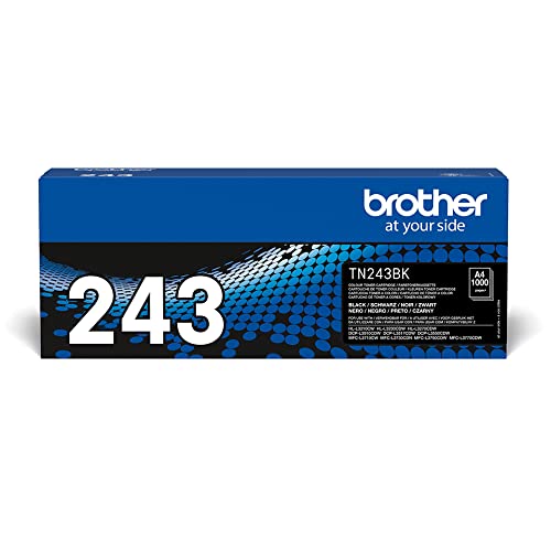 Brother TN243BK Toner Originale, Capacità Standard, fino a 1000 Pagine, per Stampanti DCP-L3550CDW, HL-L3210CW, HL-L3230CDW, HL-L3270CDW, MFC-L3730CDN, MFC-L3750CDW e MFC-L3770CDW, Colore Nero