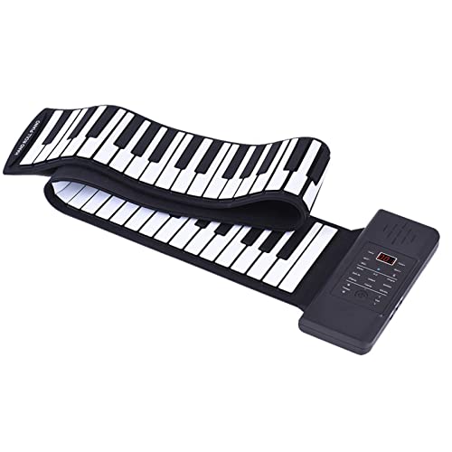 Btuty Silicone Portatile 88 Tasti Roll Up Piano Elettronico Tastiera USB Built-in Li-ion e Altoparlante con un Pedale