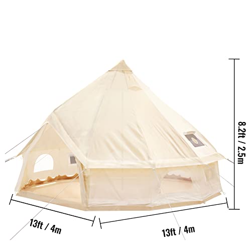 BuoQua Tenda da Campeggio 5-8 Persone, Tenda in Tela per Stufa a Mu...