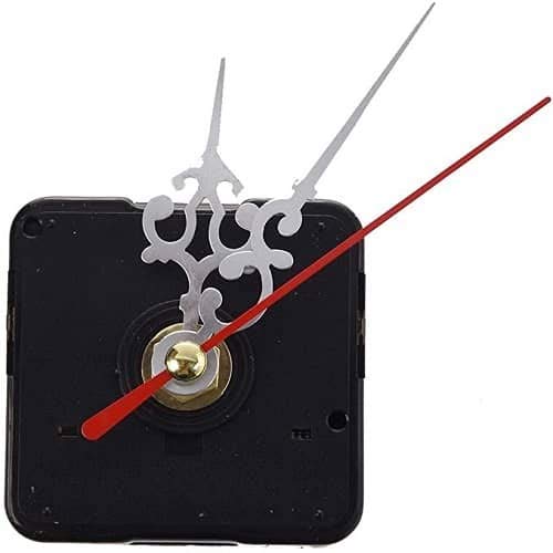 Cablepelado - Meccanismo movimento al quarzo per orologio, silenzioso, kit di riparazione e creazione orologio 3D, con lancette, tipo 11