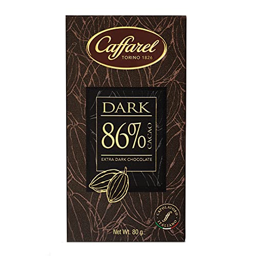 Caffarel Dark Tavoletta Cioccolato Extra Fondente 86%, 80g