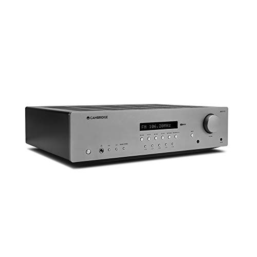 Cambridge Audio AXR100 – Ricevitore stereo AM FM da 100 watt, con phono stage integrato e Bluetooth