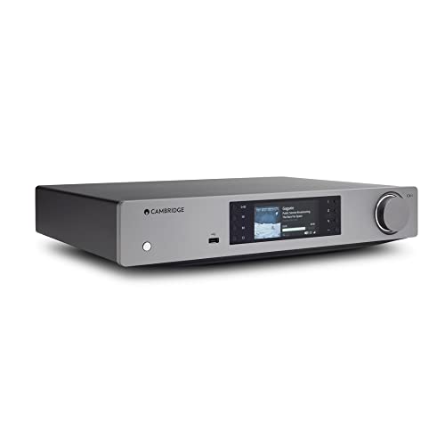 Cambridge Audio Lettore di Rete Audio hi-fi CXN (V2) – Chromecast Incorporato – Spotify, Tidal, Qobuz, AirPlay 2 - Roon Ready (Grigio Lunare)