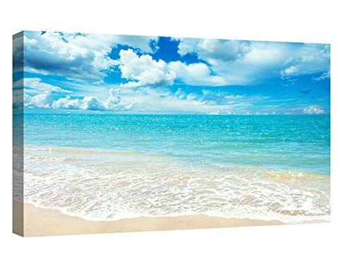 canvashop Quadri moderni cm 120x70 Mare 02 Stampa su tela canvas Quadro soggiorno estate spiaggia