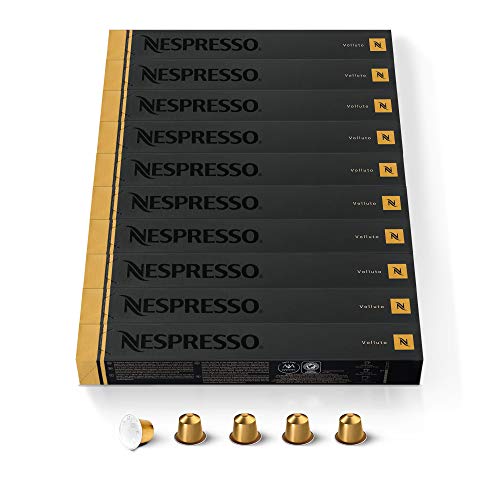 CAPSULE NESPRESSO ORIGINALI - Volluto, 100 Capsule Nespresso Caffè, Linea Original, Capsule Riciclabili Nespresso