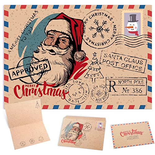 Cartoline di Natale, 15 PCS Biglietto Auguri Natale con Buste, bigl...