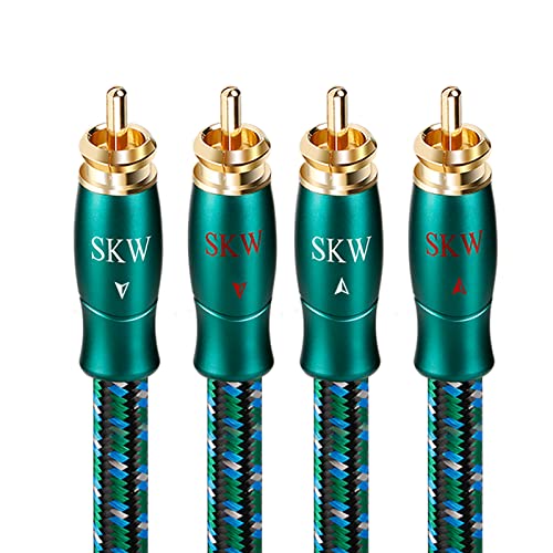 Cavo audio cinch SKW Audiophile, da 2 x cavo cinch a 2 x cavo cinch Audiophile (1M, verde)