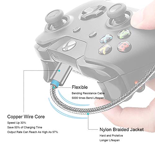 Cavo PS4 Controller,3M 2 Pezzi USB di Ricarica Cavetto Per Joystick...