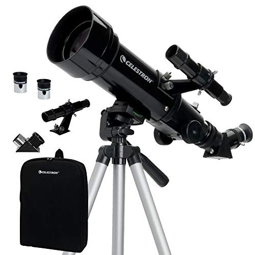 Celestron Travelscope 70 - Telescopio Portatile, Rifrattore da 70 mm, Nero