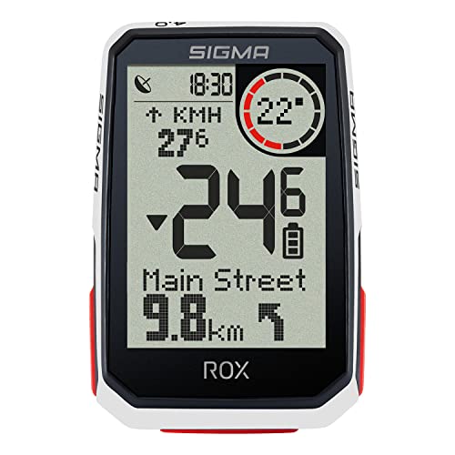CICLOCOMPUTADOR GPS SIGMA ROX 4.0 30 FUNC.BLANCO