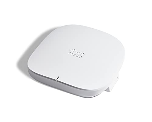 Cisco Business 150AX Wi-Fi 6 2x2 Access Point con porta da 1 GbE - Montaggio a soffitto, protezione hardware 3 anni (CBW150AX-E-EU), White