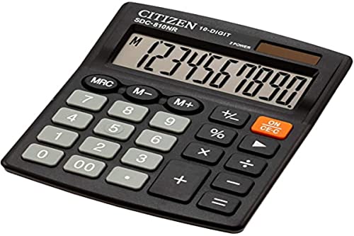 Citizen Z200510 Calcolatrice Da Scrivania Sdc-810Nr, nero