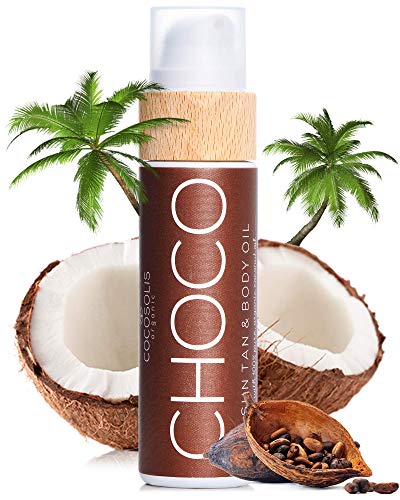 COCOSOLIS Choco – Super Abbronzante con Vitamina E, Olio Corpo Ab...