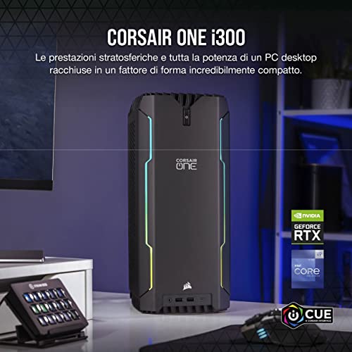 Corsair ONE i300 PC Gaming Compatto (CPU Intel Core i9-12900K, Sche...