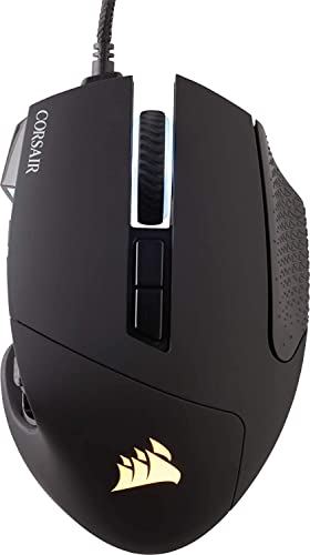 Corsair Scimitar ELITE RGB Mouse Gaming Ottico per MOBA MMO, Sensor...