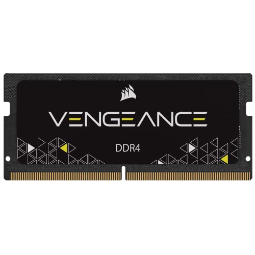 Corsair VENGEANCE SODIMM 32 GB (1x32 GB) DDR4 3200MHz CL22 Memoria per Laptop Notebook (Supporto Processori Intel Core di 11th Generazione) Nero