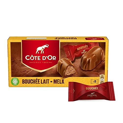 Côte d Or Bouchée Cioccolato al Latte Ripieno di Pasta di Nocciole e Mandorle - 8x25g