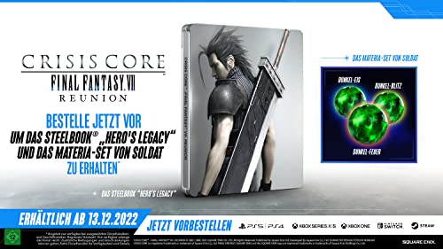 Crisis Core Final Fantasy VII Reunion Steelbook Edition (Amazon Exk...