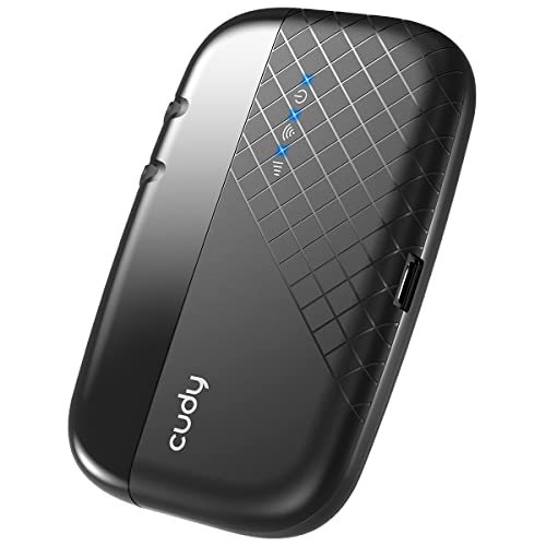 Cudy MF4 Pocket Hotspot 3G 4G LTE Via SIM, Inclusa Batteria Ricaricabile da 2020 mAh, 150 Mbps, Slot per Scheda SIM, Wi-Fi Hotspot, Compatibile con Tutti Gli Operatori