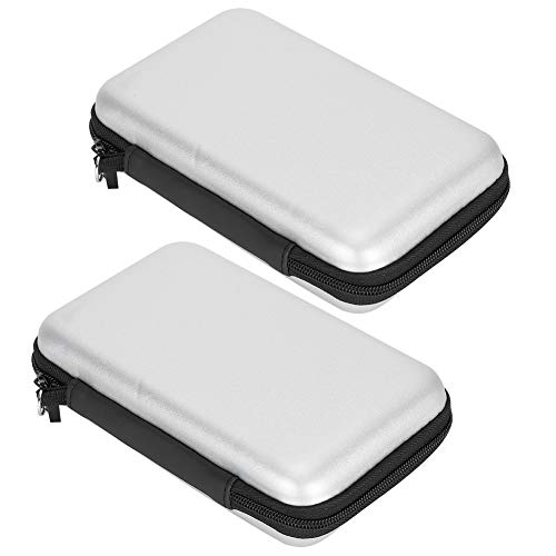 Custodia da trasporto portatile da 2 pezzi Custodia rigida protettiva in EVA per 3DS XL 3DS LL 3DS console di gioco(Grigio)