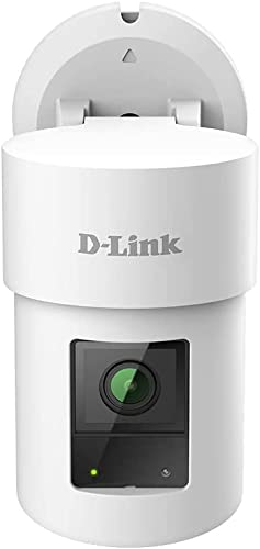 D-Link DCS-8635LH Videocamera Wi-Fi per esterni mydlink 2K QHD Pan & Zoom, visione notturna, registrazione cloud SD, rilevamento persona veicolo rottura vetri basato su AI, sirena 90 dB, IP65