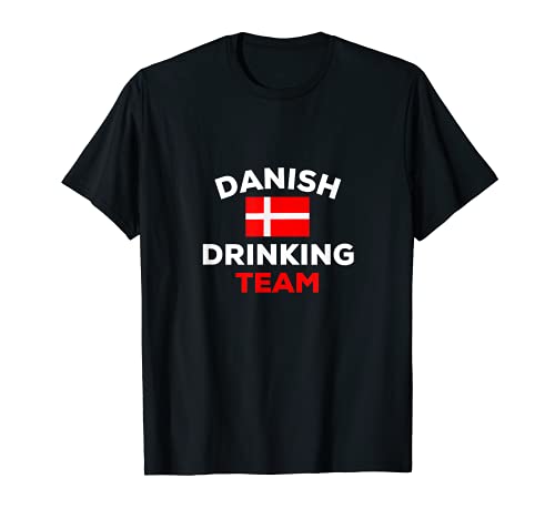 Danimarca Danese Bere Team Bandiera Birra Ubriaco Partito Paese Maglietta