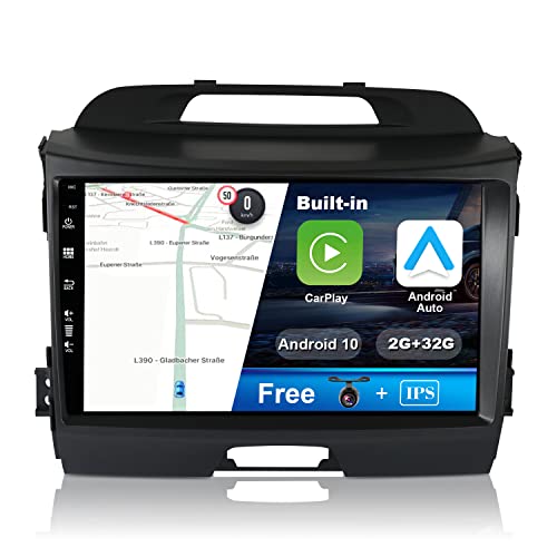 Dash video multimediale per auto modello Kia 2010-2014, schermo capacitivo multitouch da 8 pollici, Android 7.1, GPS, lettore DVD, radio stereo, lettore CD, MP3, MP4, telecamera