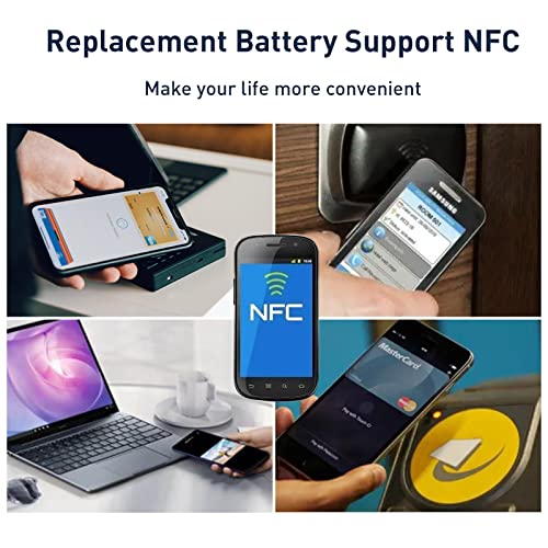 DEJIMAX Batteria per SAMSUNG S5 Supporto NFC, Batteria Sostitutiva ...