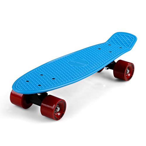 Deuba Atlantic Rift Skateboard 22  Retro Style Cuscinetti ABEC 7 Penny Board Ragazza Ragazzo Adulti 100kg