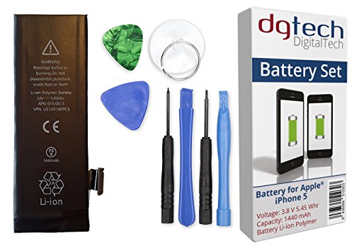 DigitalTech – Batteria compatibile con iPhone 5 di alta capacit...
