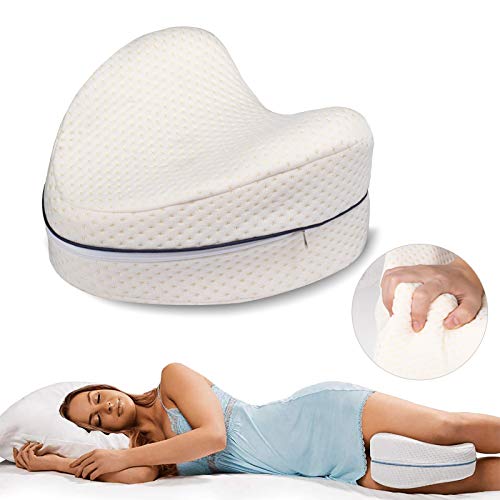 Dioxide Leg Pillow Morbido Cuscino Memory Foam per Gambe Aiuto Posizione Corretta per Dormire Contro Mal di Schiena e Problemi Posturali