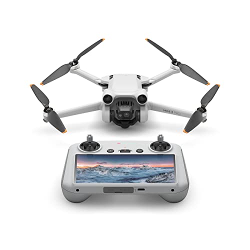 DJI Mini 3 Pro con DJI Smart Control, Drone con Fotocamera Leggero e Pieghevole con video 4K 60fps, Foto da 48 MP, Autonomia di 34 minuti, Rilevamento Ostacoli Tridirezionale