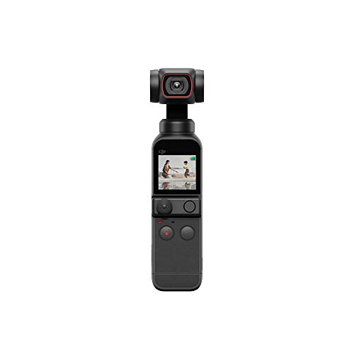 DJI Pocket 2 Fotocamera Stabilizzata 3 Assi, Vlog, Video Ultra HD, Foto ad Alta Risoluzione da 64 MP, 1 1.7” CMOS, HDR, Riduzione del Rumore, Timelapse, Slow Motion, Zoom 8x, Livestreaming, Nero