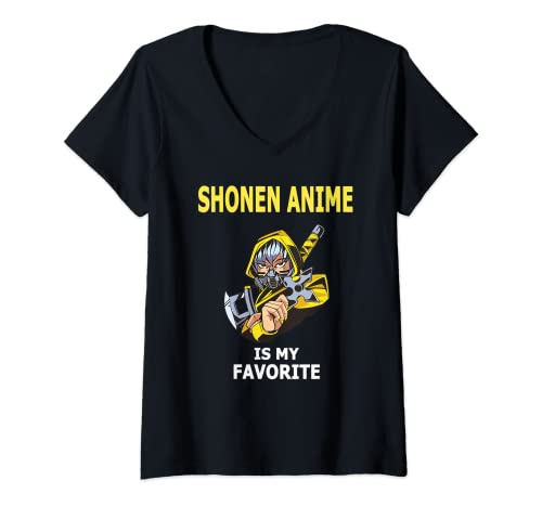 Donna Shonen Anime è il mio Shonen preferito Maglietta con Collo a V