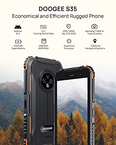 DOOGEE S35 [2021] Rugged Smartphone 4350 mAh Batteria,Telefoni Andr...