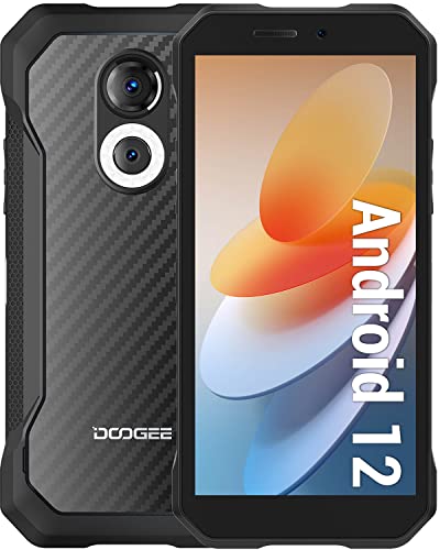 DOOGEE S61 [2022] Rugged Smartphone Android 12, Smartphone da Esterno 6GB+64GB Display 6.0  HD+, Processore Octa-Core 20MP IR Night Vision 5180mAh Telefono cellulare 4G NFC, IP68 Waterproof, Kevlar