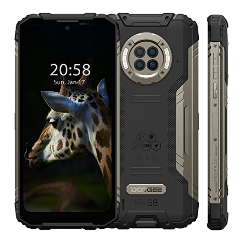 DOOGEE S96 GT IR Vision Notturna Rugged Smartphone, Android 12 Telefono Robusto, Helio G95 8GB+256GB, Fotocamera Quattro 48MP, 6,22’’ 6350mAh(Ricarica Wireless), IP68 Cellulare, GPS NFC Nero
