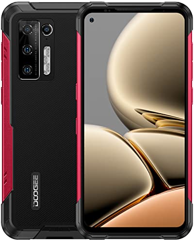 DOOGEE S97 Pro Rugged Smartphone, 40m Telemetro, 8500mAh Grande Batteria, 8GB +128GB, Fotocamera AI da 48MP, 4K Video Registrazione, Andriod 11 4G Dual SIM Telefono Cellulare, IP68 IP69K, Rosso