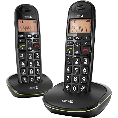 Doro PhoneEasy 100w Duo Telefono Cordless con ricevitore aggiuntivo...