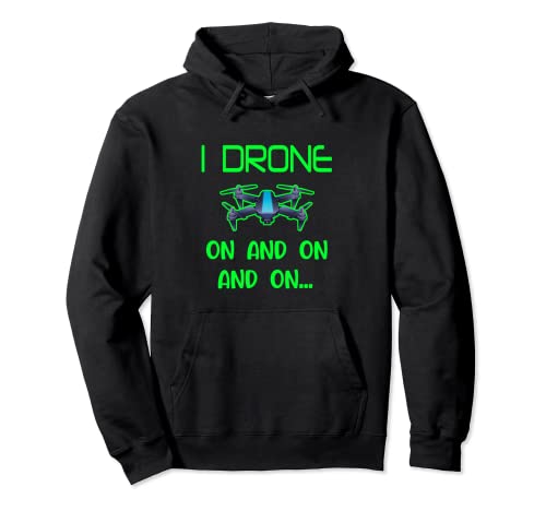 Drone Quadcopter droni che drone su e su UAV Felpa con Cappuccio