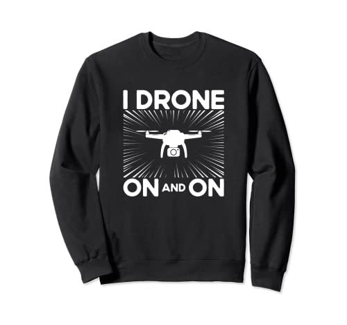 Drone su e su Droni Drone Pilota RC Quadcopters Felpa...