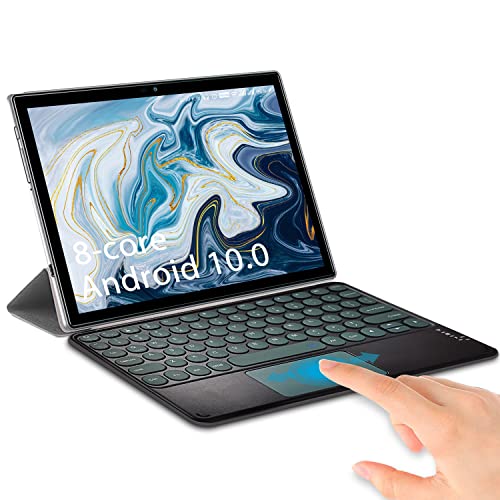DUODUOGO Tablet10.1 pollici Android 11, 8-Core 5G WiFi 6GB RAM 64GB   512GB ROM- certificato GMS 2.0Ghz Tablet PC IPS, 4G LTE Dual SIM GPS - Bluetooth Type-C con Cas e tastiera