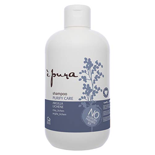 È Pura - Shampoo Purify Care - Trattamento per Capelli Grassi e con Eccesso di Sebo - Con Argilla e Lichene - 400 ml