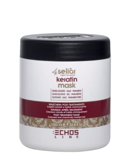 Echosline Seliàr Keratin Mask – Maschera Post Trattamento Capelli Colorati - 1000 ml