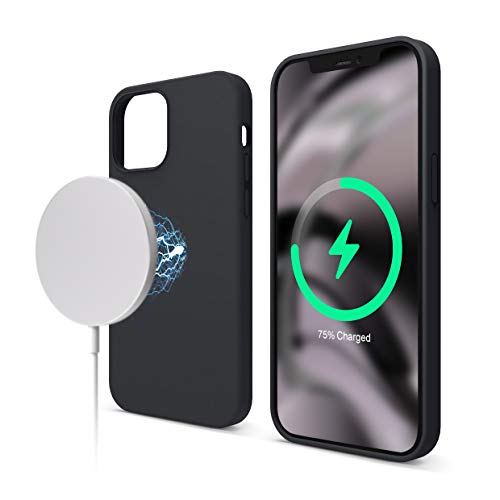 Elago Cover Magnetico Silicone Compatibile con iPhone 12 e Compatibile con iPhone 12 Pro 6.1 Pollici - Magneti Incorporati, Compatibili con MagSafe Accessori