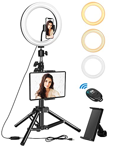 ELECTRIC GIANT Luce per Selfie, 10 inch Luce ad Anello con Treppied...