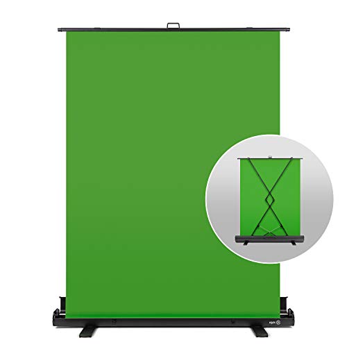 Elgato Green Screen Pannello Chroma Key Pieghevole per la Rimozione dello Sfondo, con Telaio Autobloccante, Materiale Chroma-key, Antipiega, Custodia Rigida di Alluminio, Verde