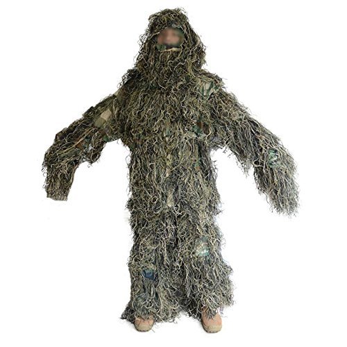 Enkrio Ghillie Suit 5-Pc Camouflage Abbigliamento Camo Suits Set di...