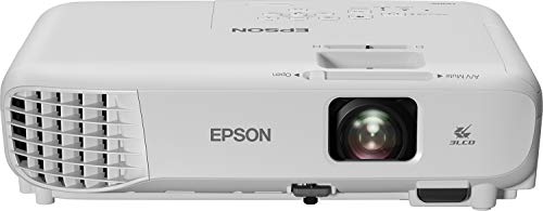 Epson EB-W06 - Video Proiettore 3LCD Pannello RGB LCD, proiezione fino 320”, Risoluzione WXGA 1280 x 800, contrasto 16.000:1, 3700 lumen, altoparlante e telecomando