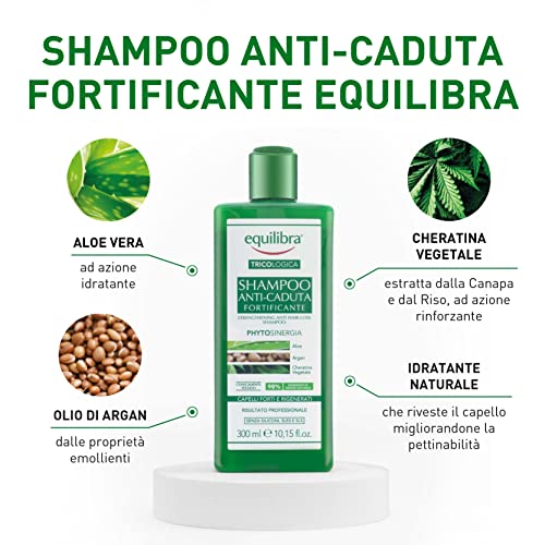 Equilibra Capelli, Shampoo Anti-Caduta Fortificante, Deterge Delica...